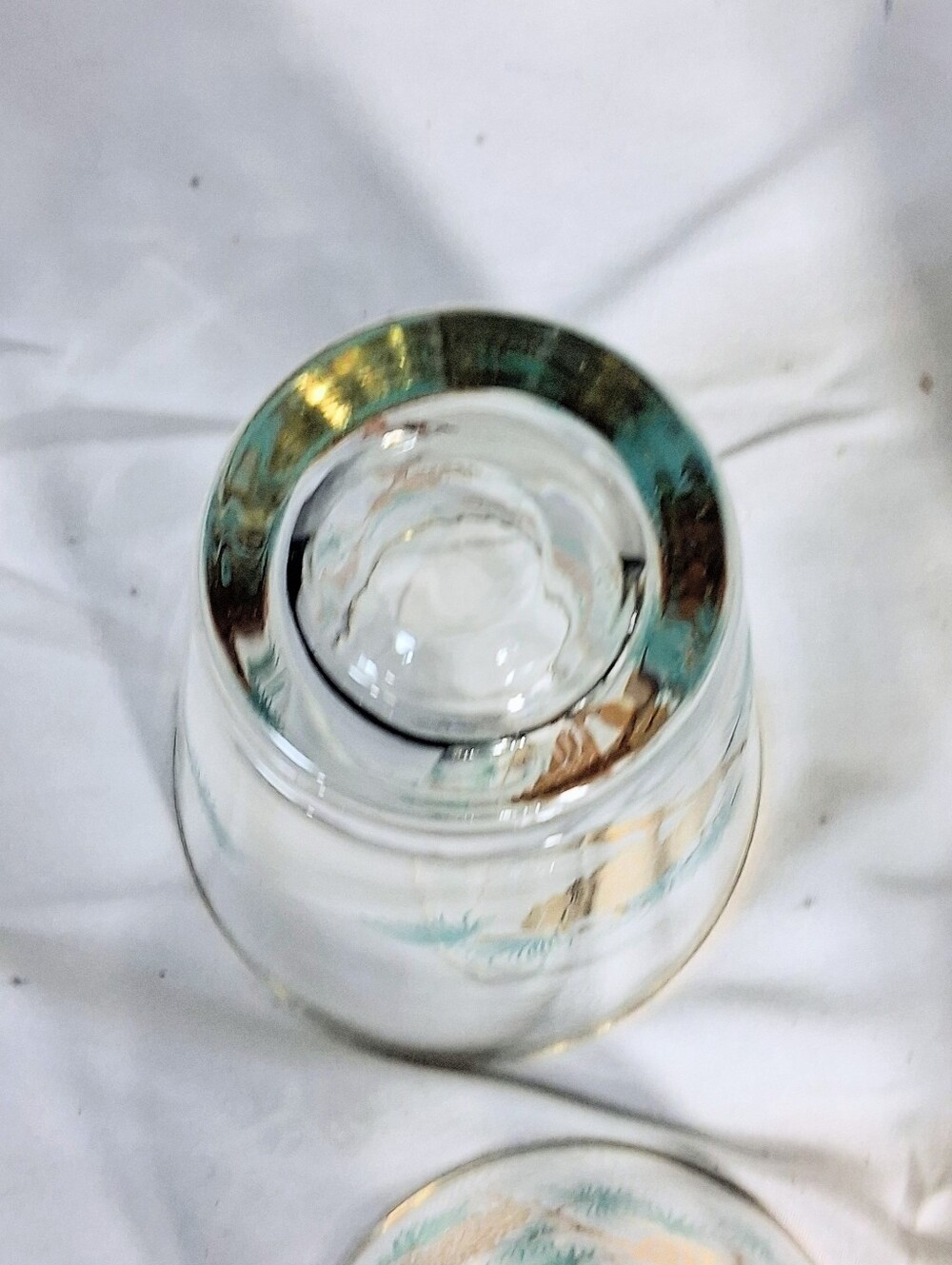 Set Of Libbey Gold with a Pair Of Lowball and Highball Glasses - Picture 6 of 9